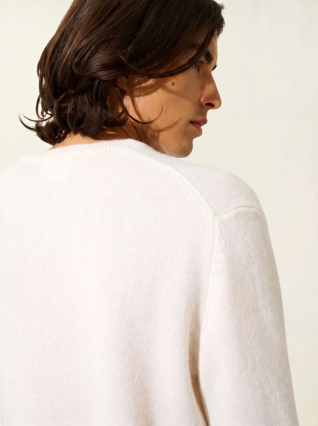 VICTOR pull col V 4 fils neige