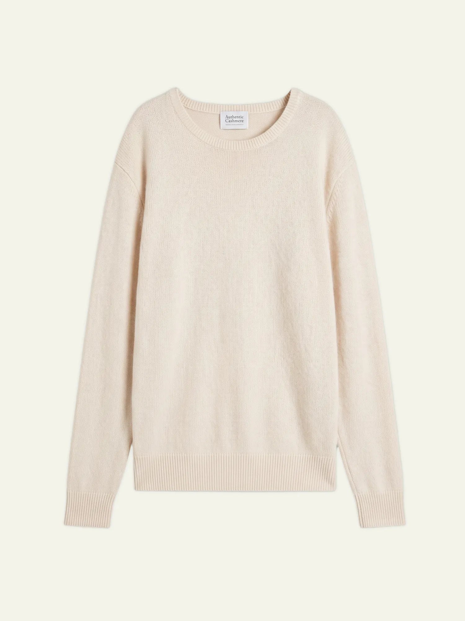 VICTO pull col rond 4 fils neige