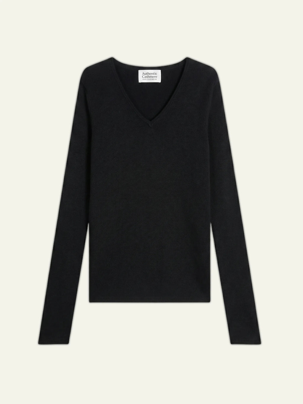 CHELSEA pull col V 4 fils noir