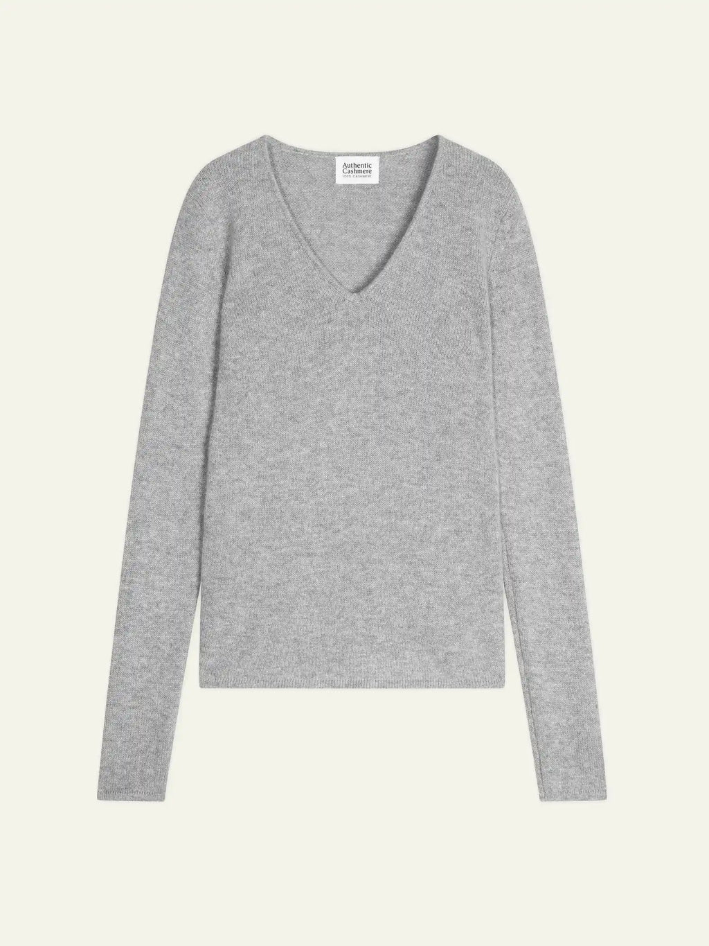 CHELSEA pull col V 4 fils nuage chiné