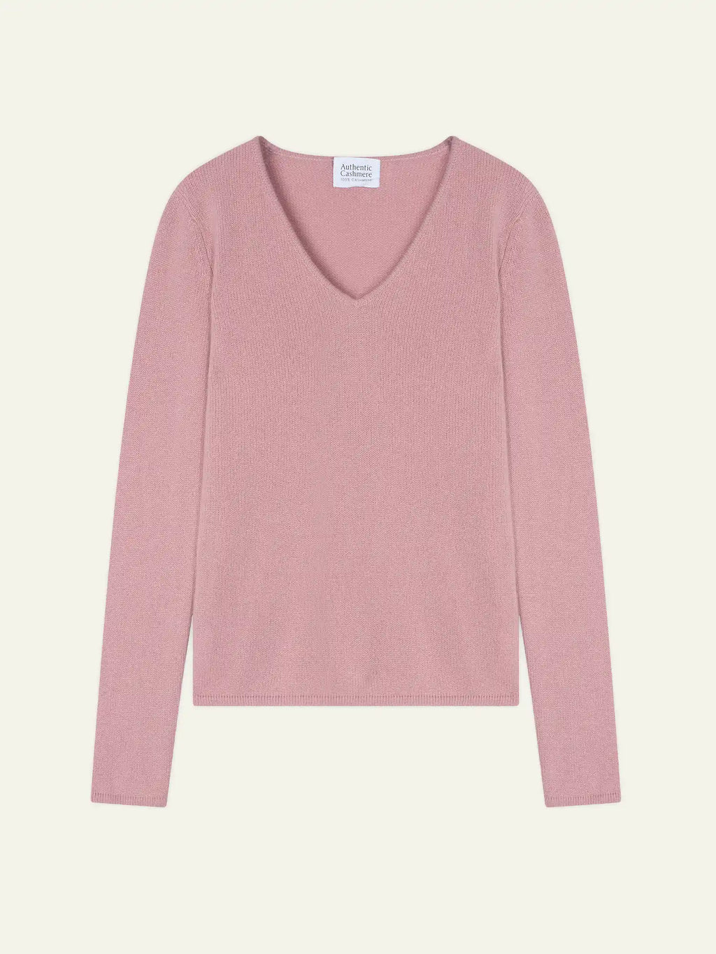 CHELSEA pull col V 4 fils bois de rose