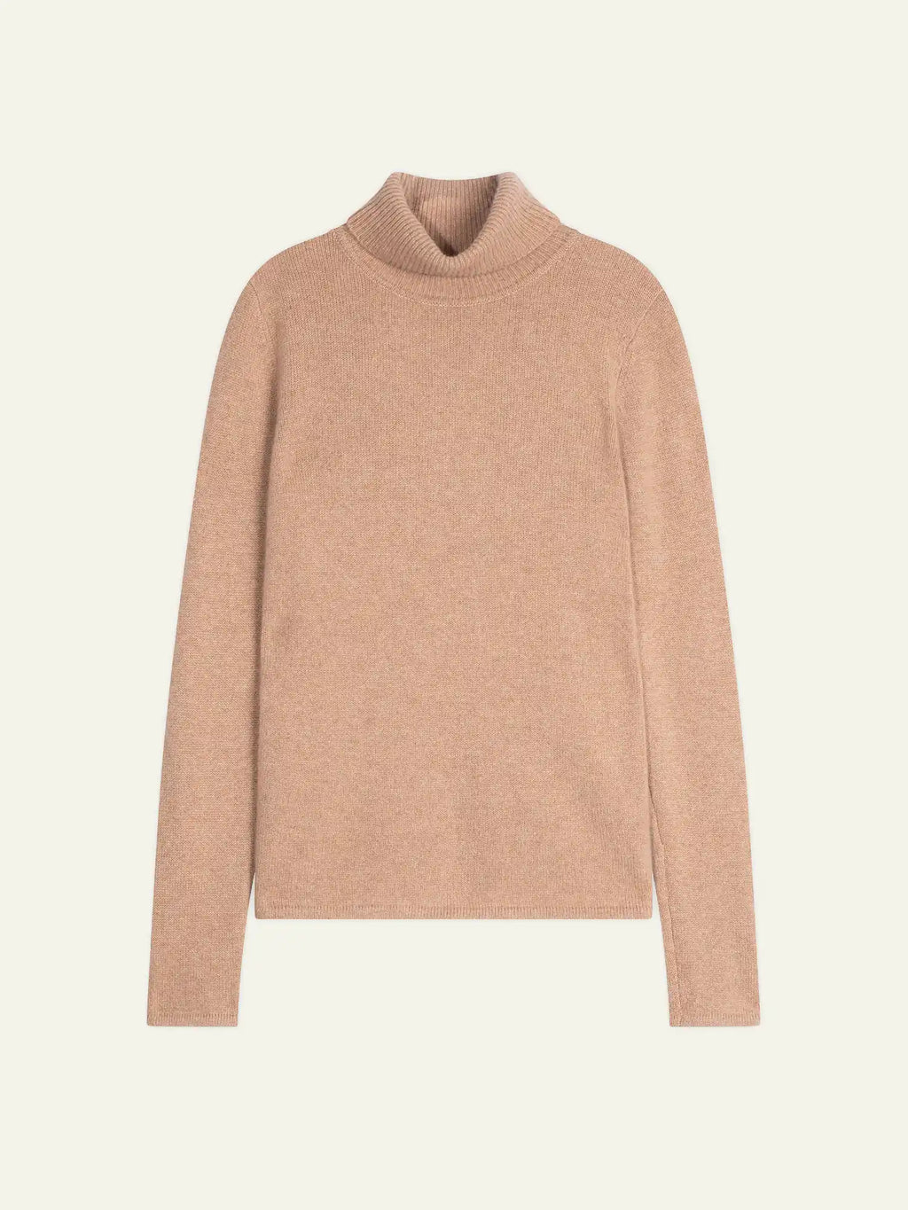 TED pull col roulé 4 fils camel chiné