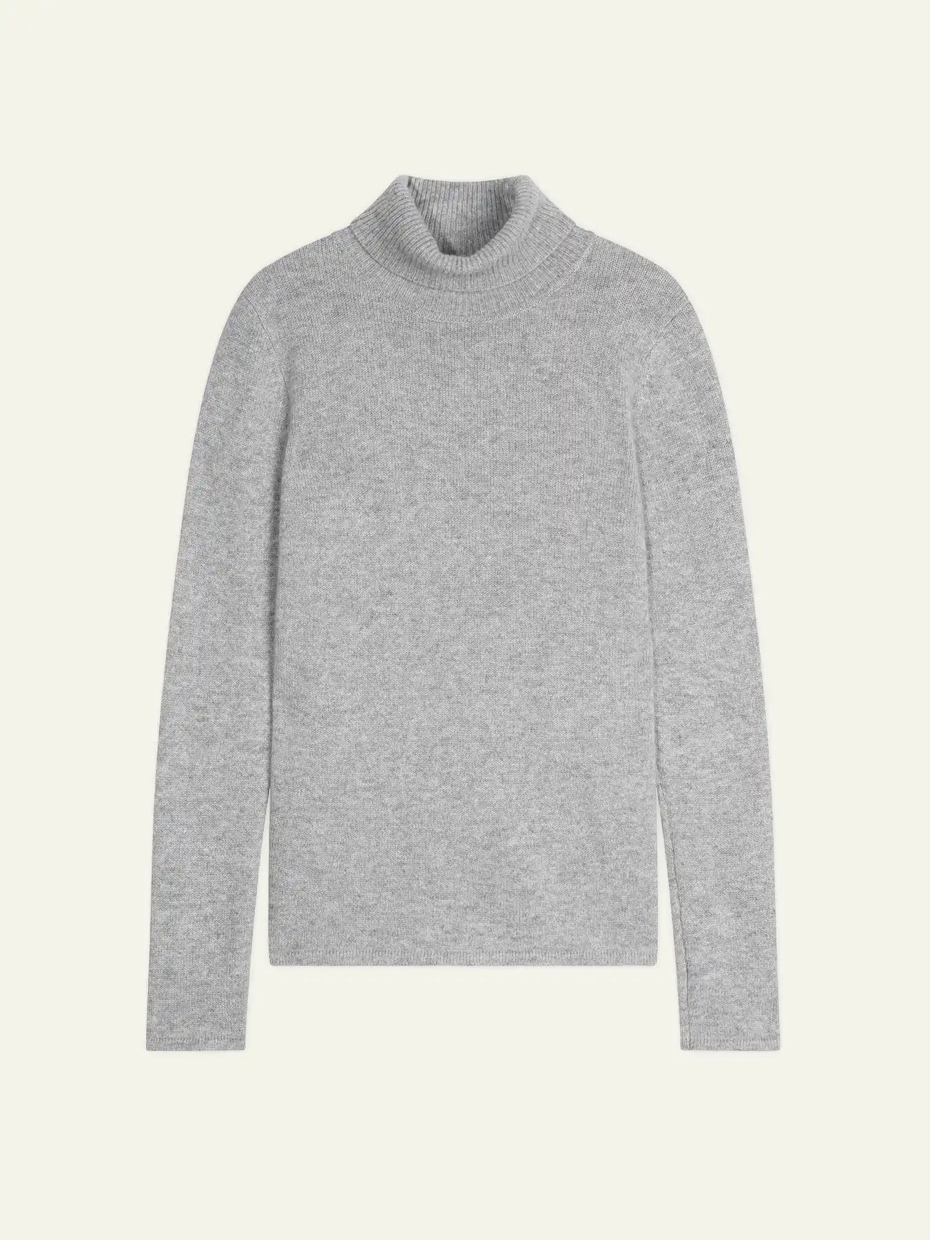 TED pull col roulé 4 fils nuage chiné