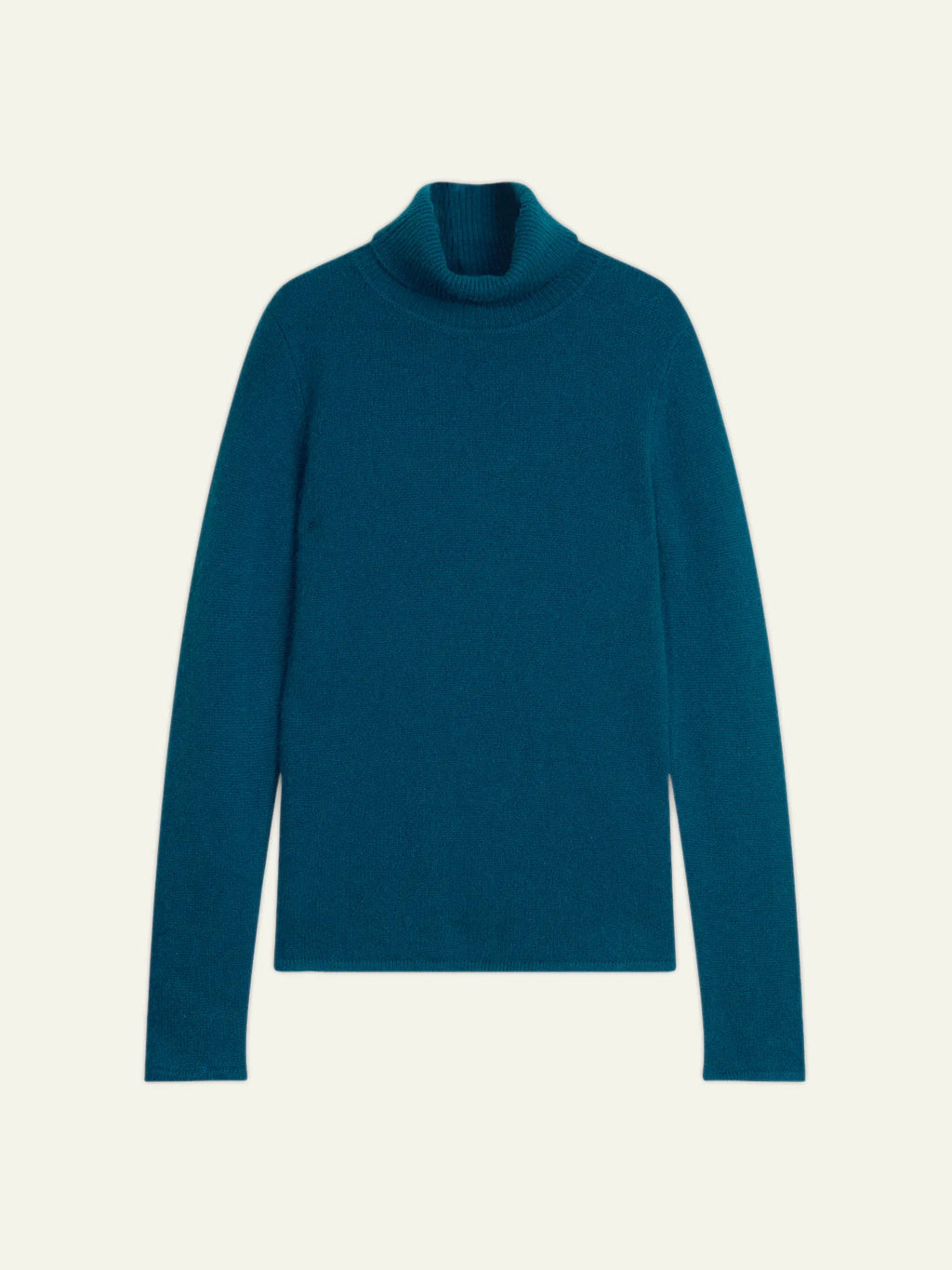 TED pull col roulé 4 fils paon