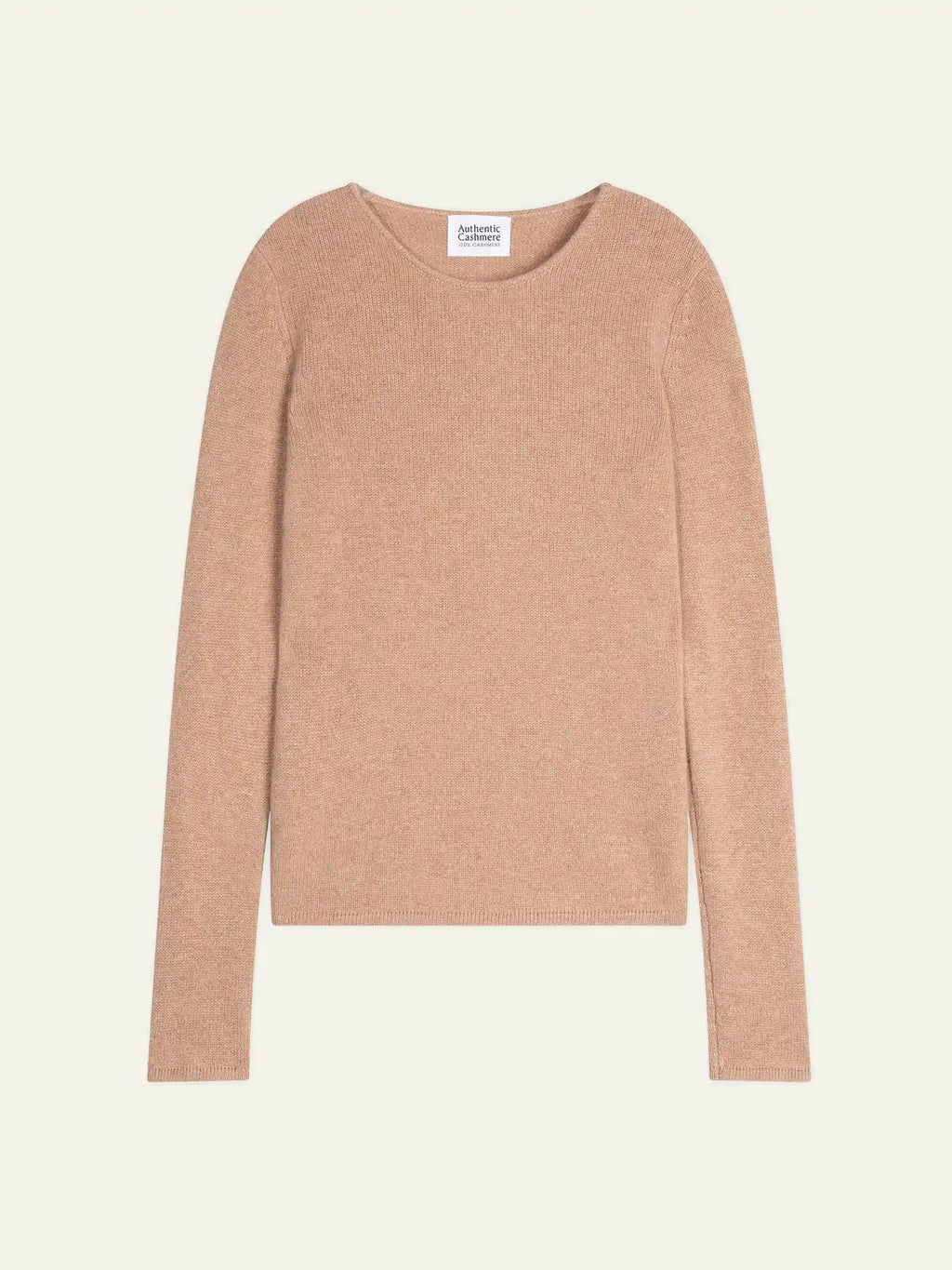 IVY pull col rond 4 fils camel chiné