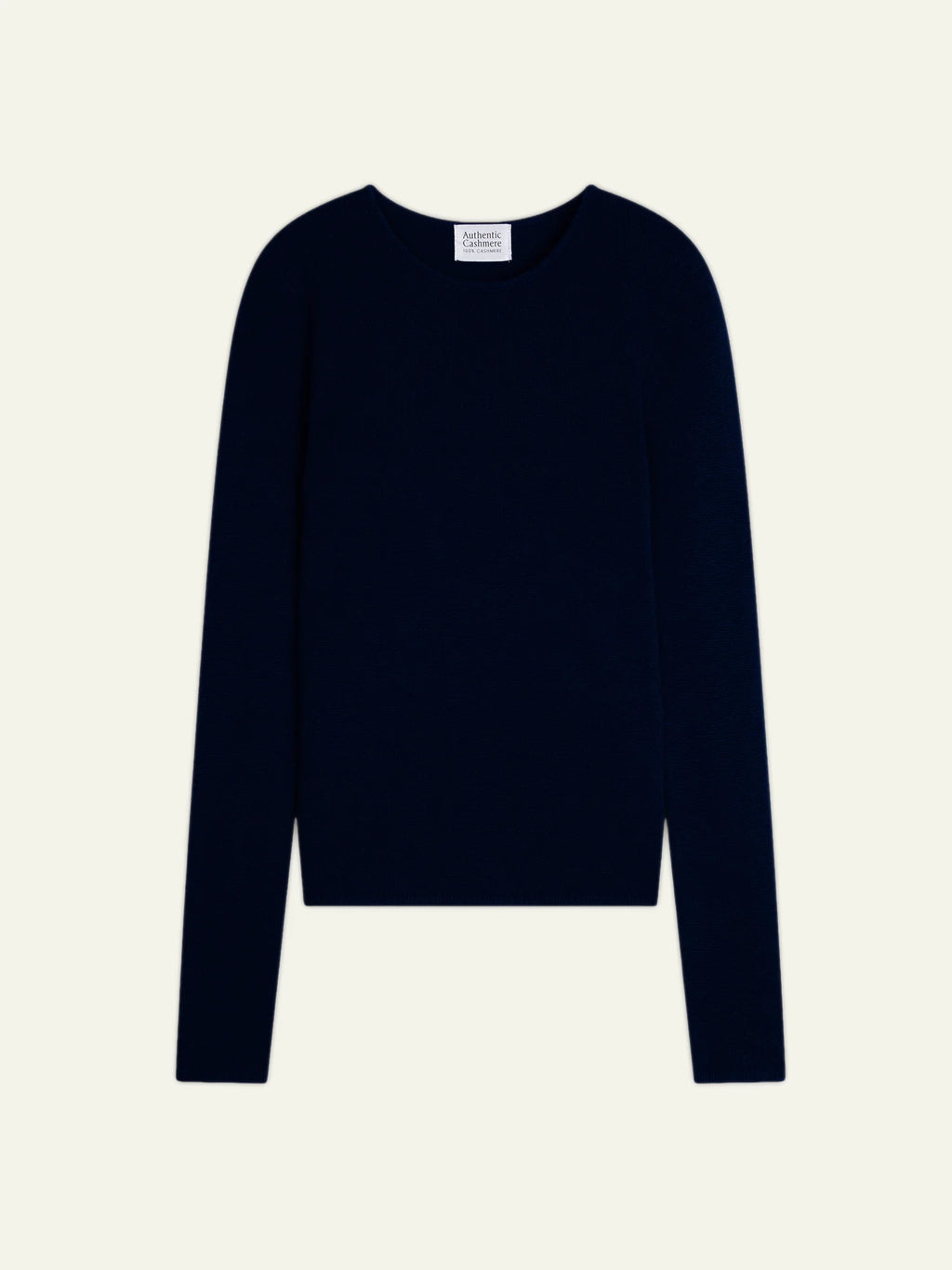 IVY pull col rond 4 fils bleu marine