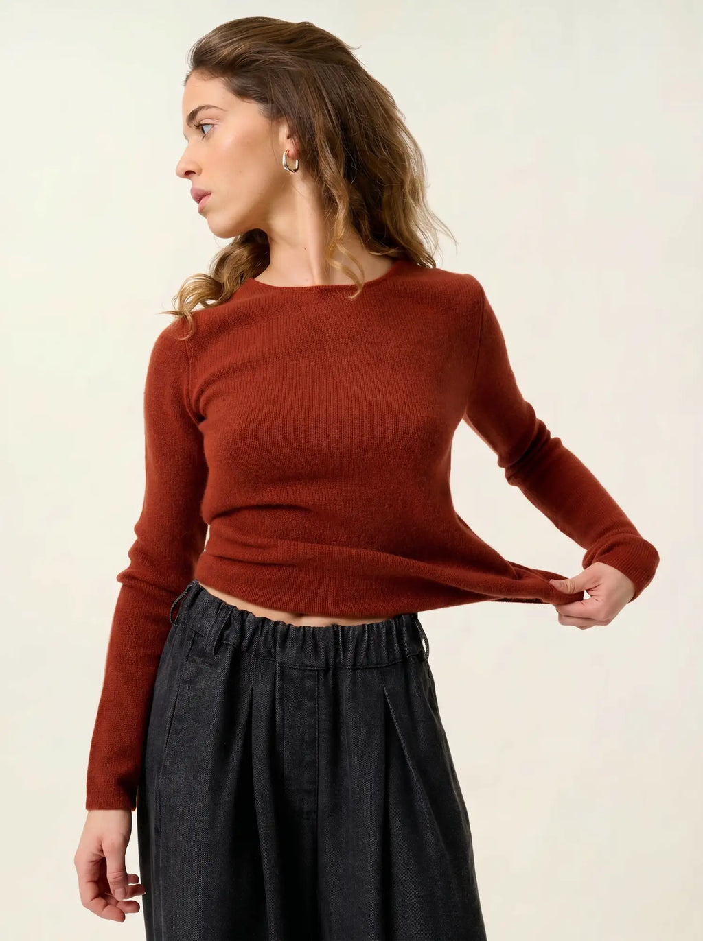 IVY pull col rond 4 fils écureuil