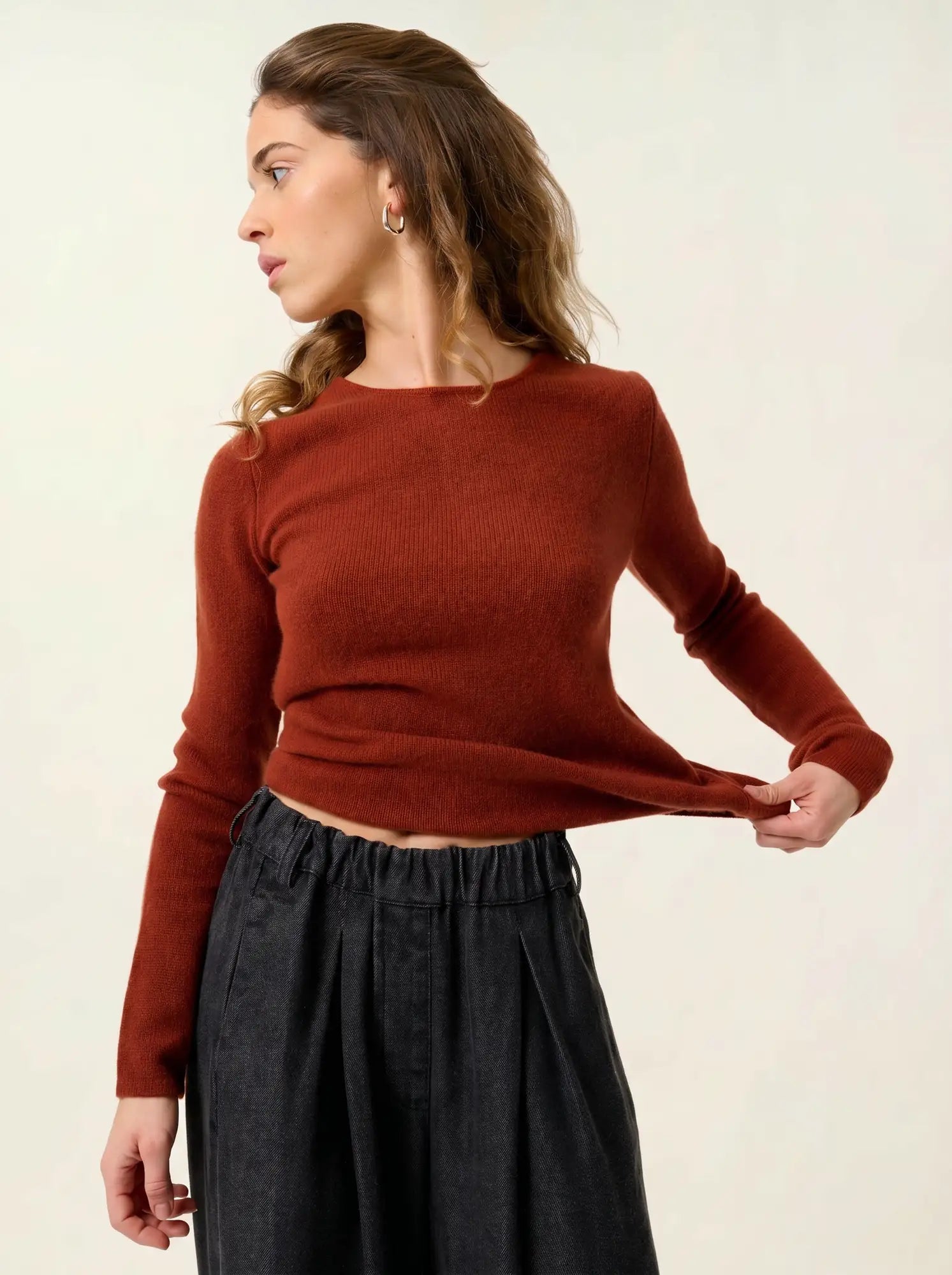 IVY pull col rond 4 fils écureuil