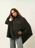 MERYL poncho 4 fils kaki