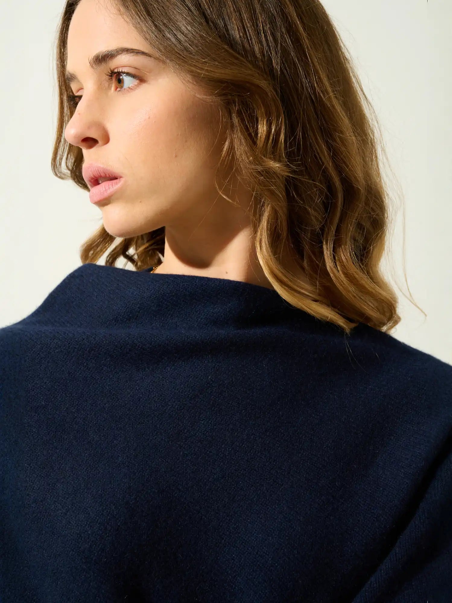 MERYL poncho 4 fils bleu marine