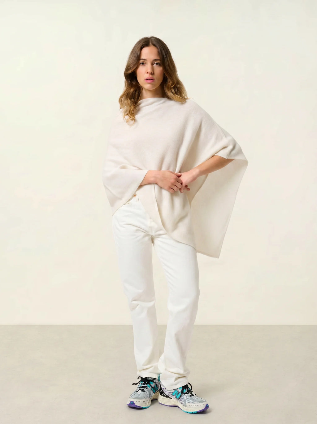 MERYL poncho 4 fils ivoire