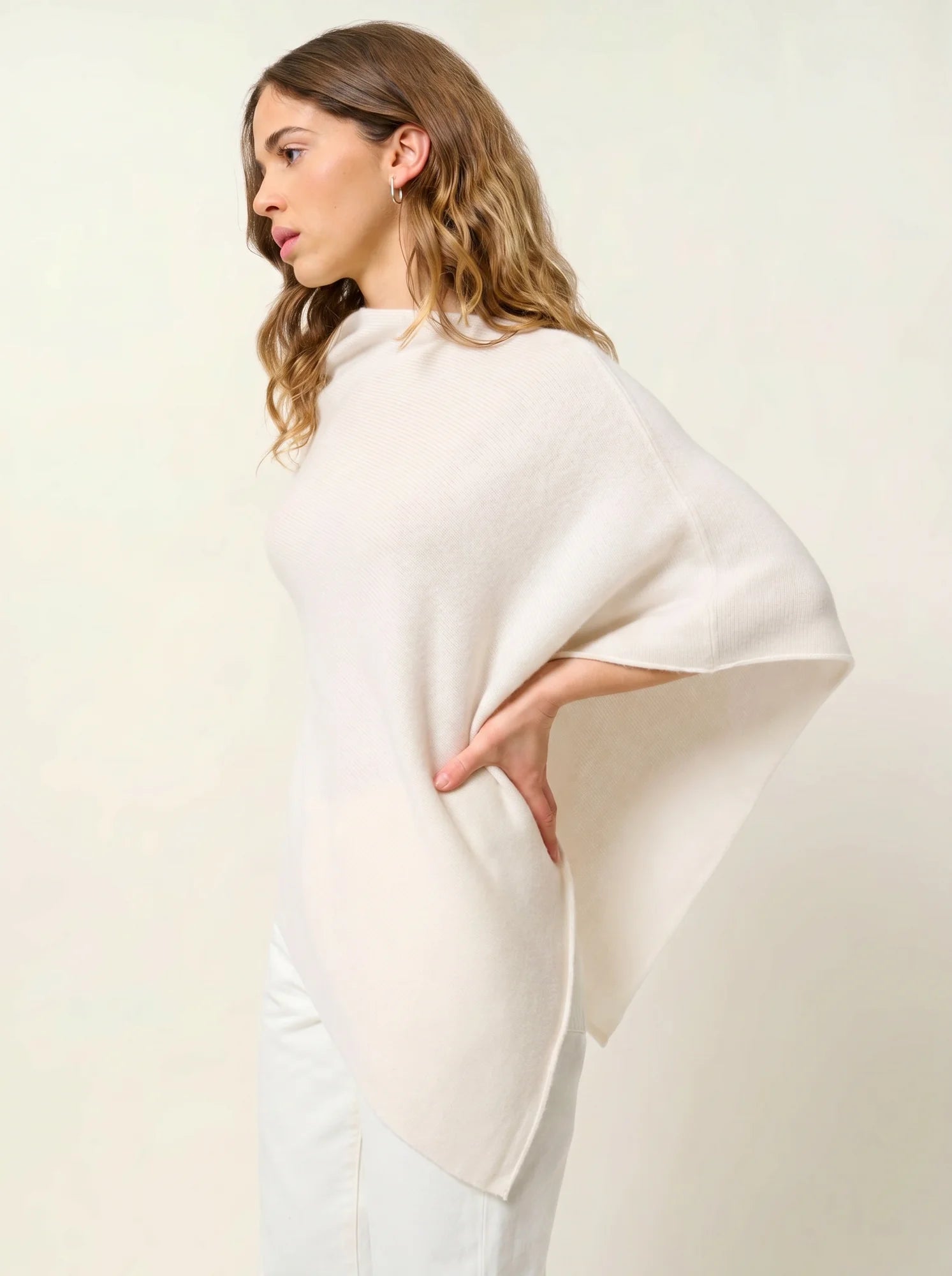 MERYL poncho 4 fils ivoire
