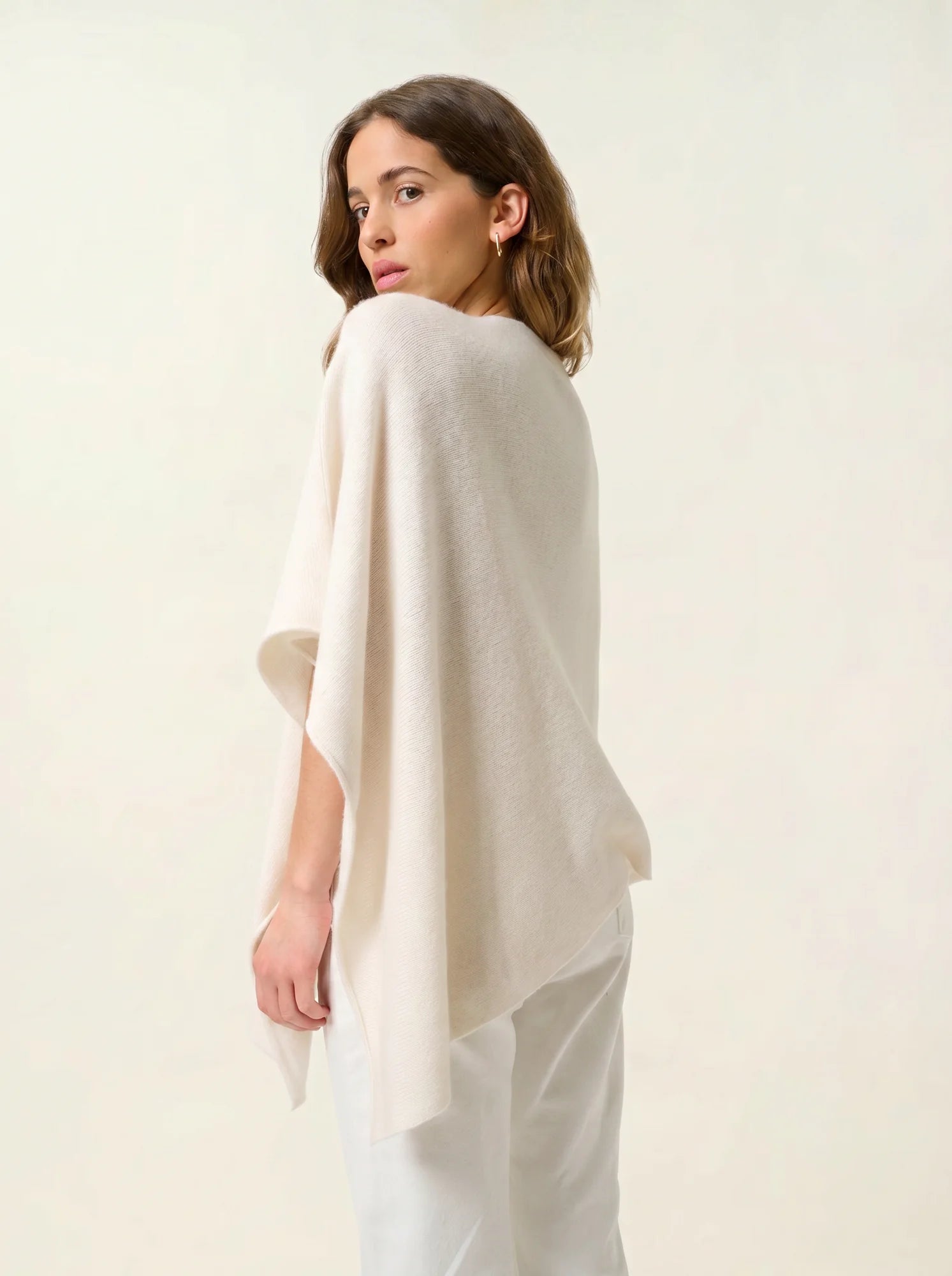 MERYL poncho 4 fils ivoire