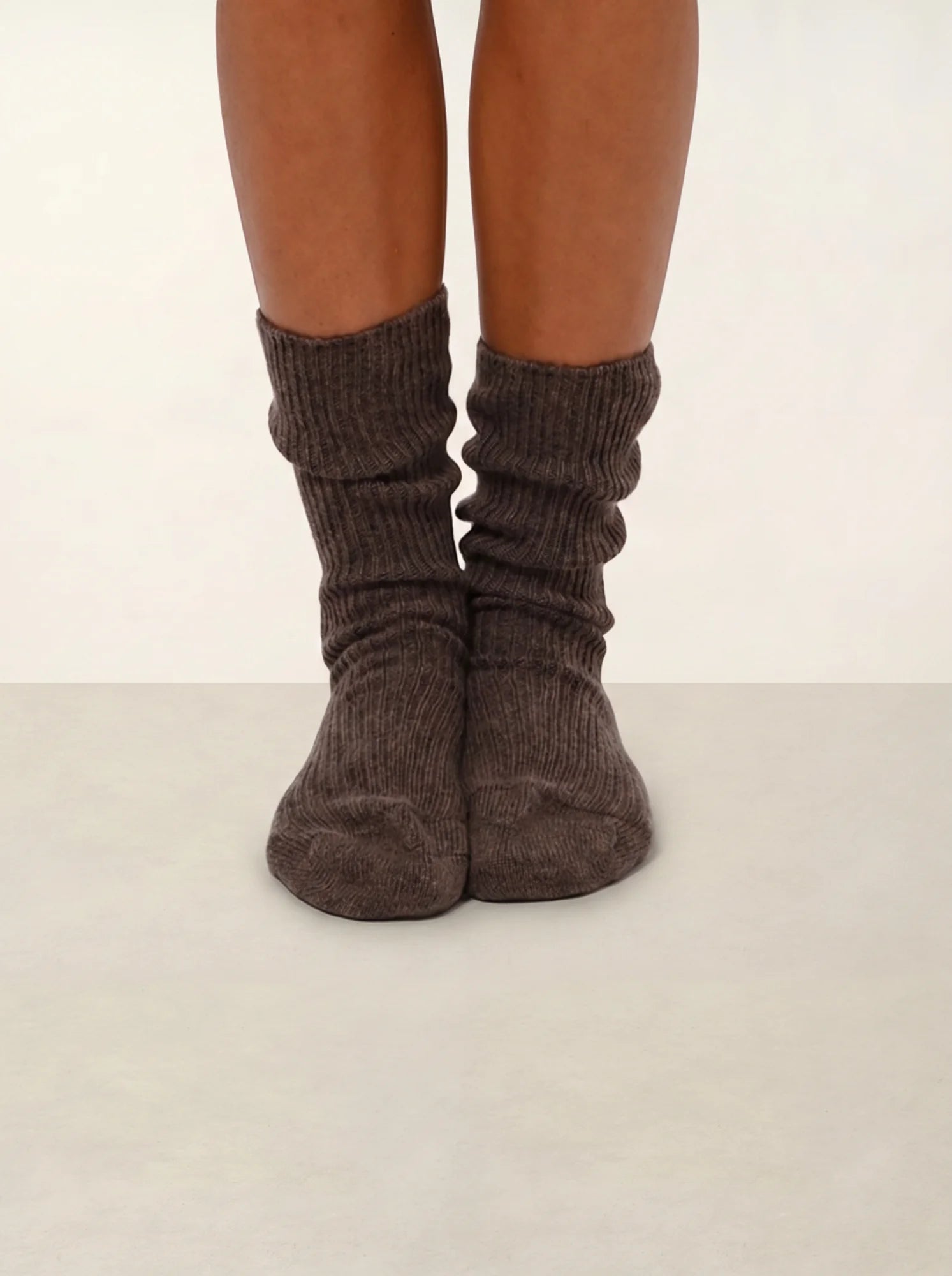 CHEWILA socken 4-fädig taupe meliert
