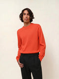 AIGLIÈRE pull col rond orange