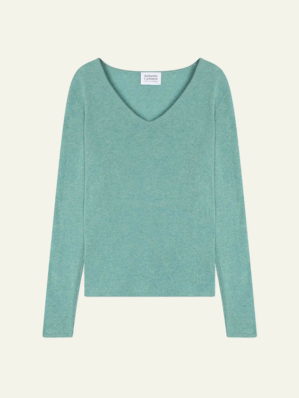 GALISE pull col V vert chiné
