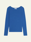 CRIOU Pull Col Bateau Bleu Électrique