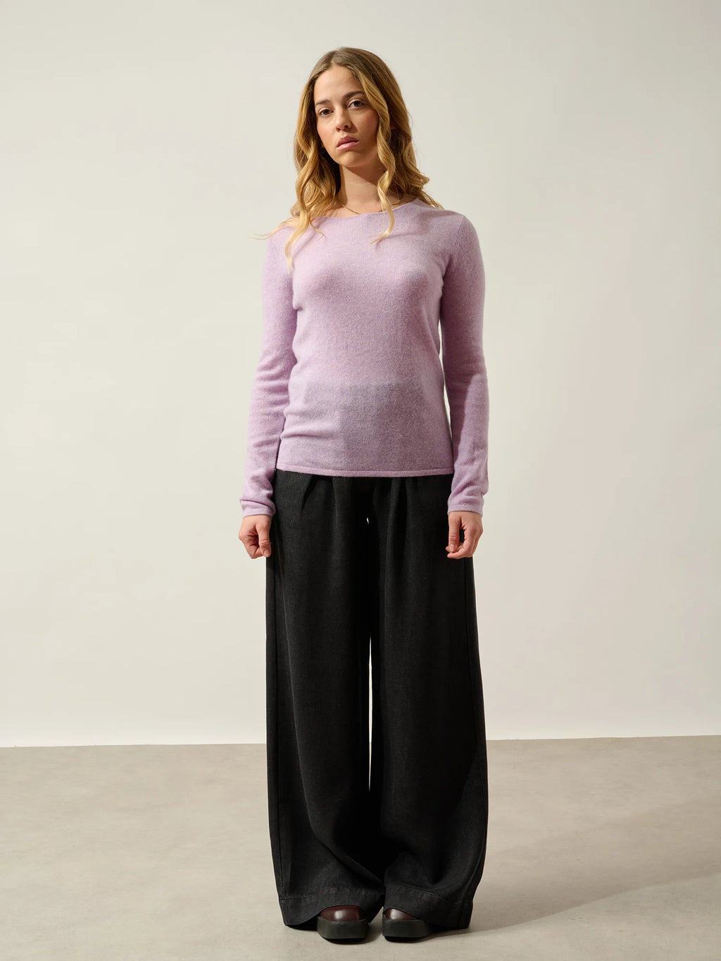EPÉNA Sweater Crew Neck Heather Mauve