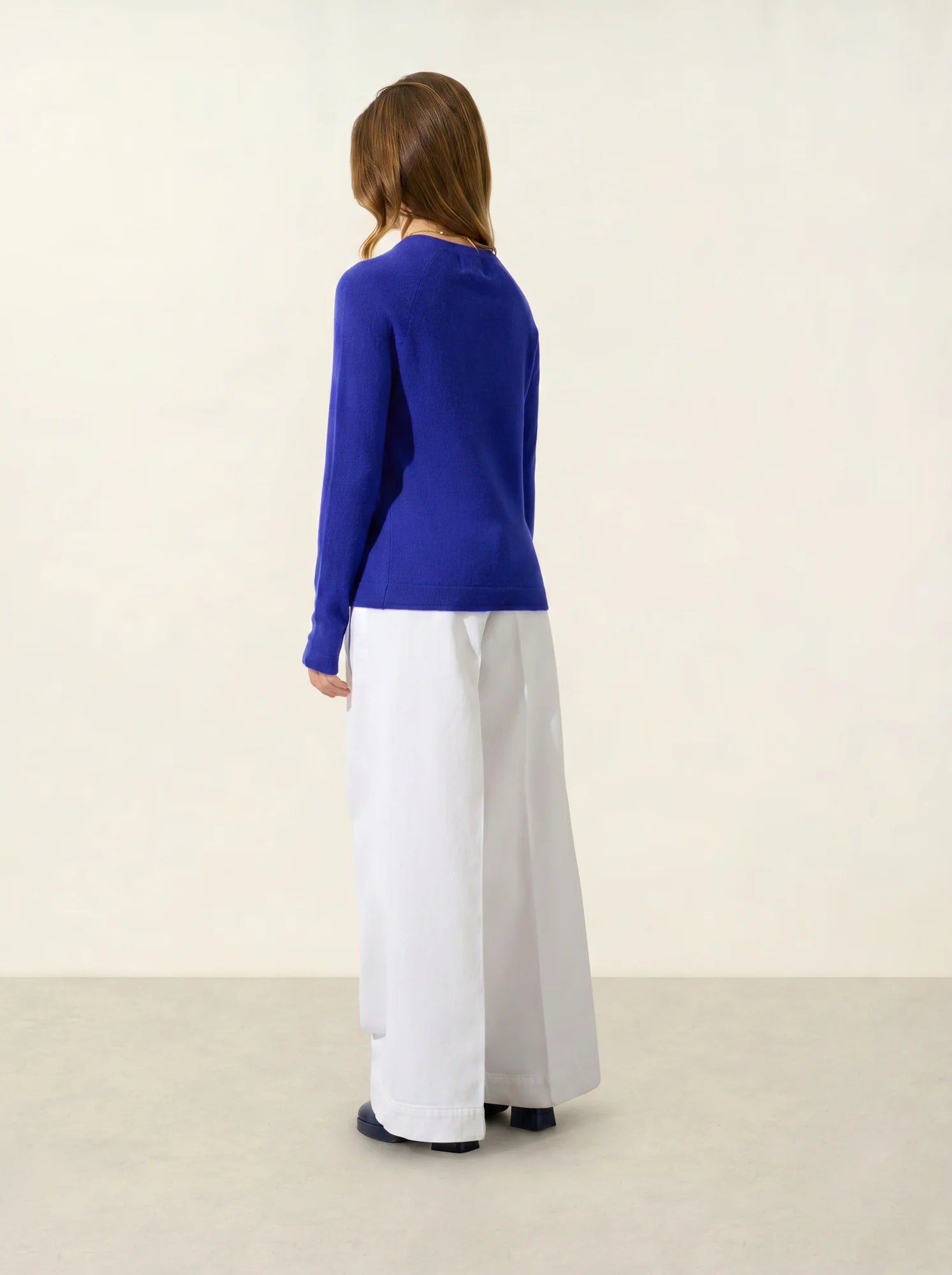 ECRIN pull col rond indigo