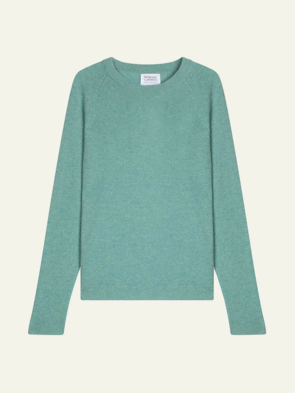 ECRIN pull col rond vert chiné