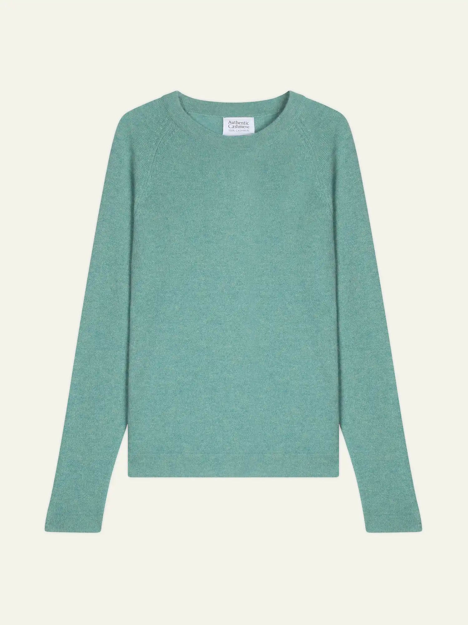 ECRIN pull col rond vert chiné