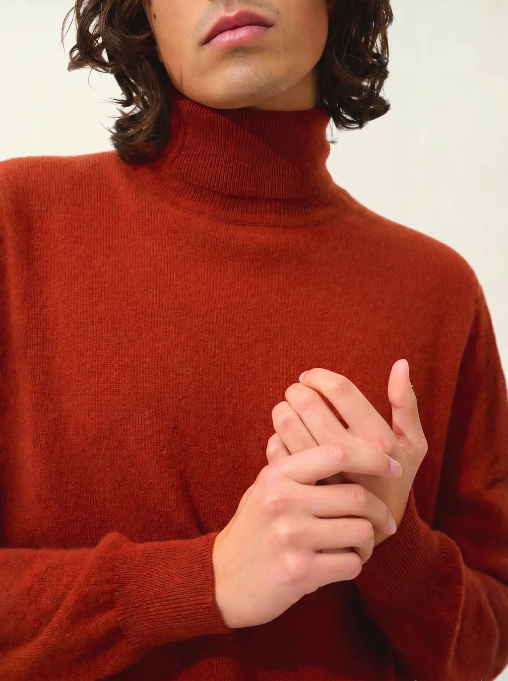 BANGE Pullover Rollkragen Eichhörnchenbraun