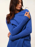 CHÉSERY veste longue bleu électrique