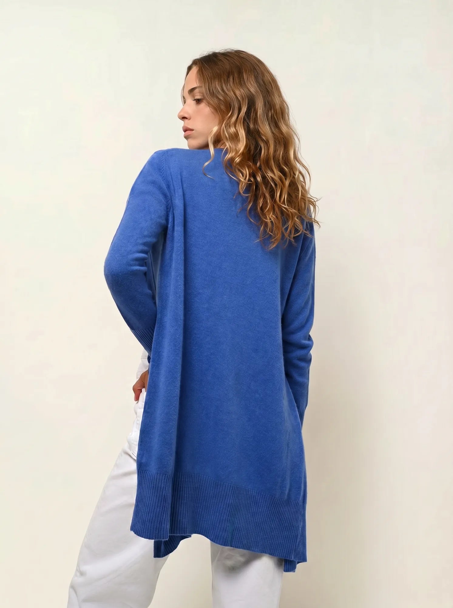 CHÉSERY veste longue bleu électrique