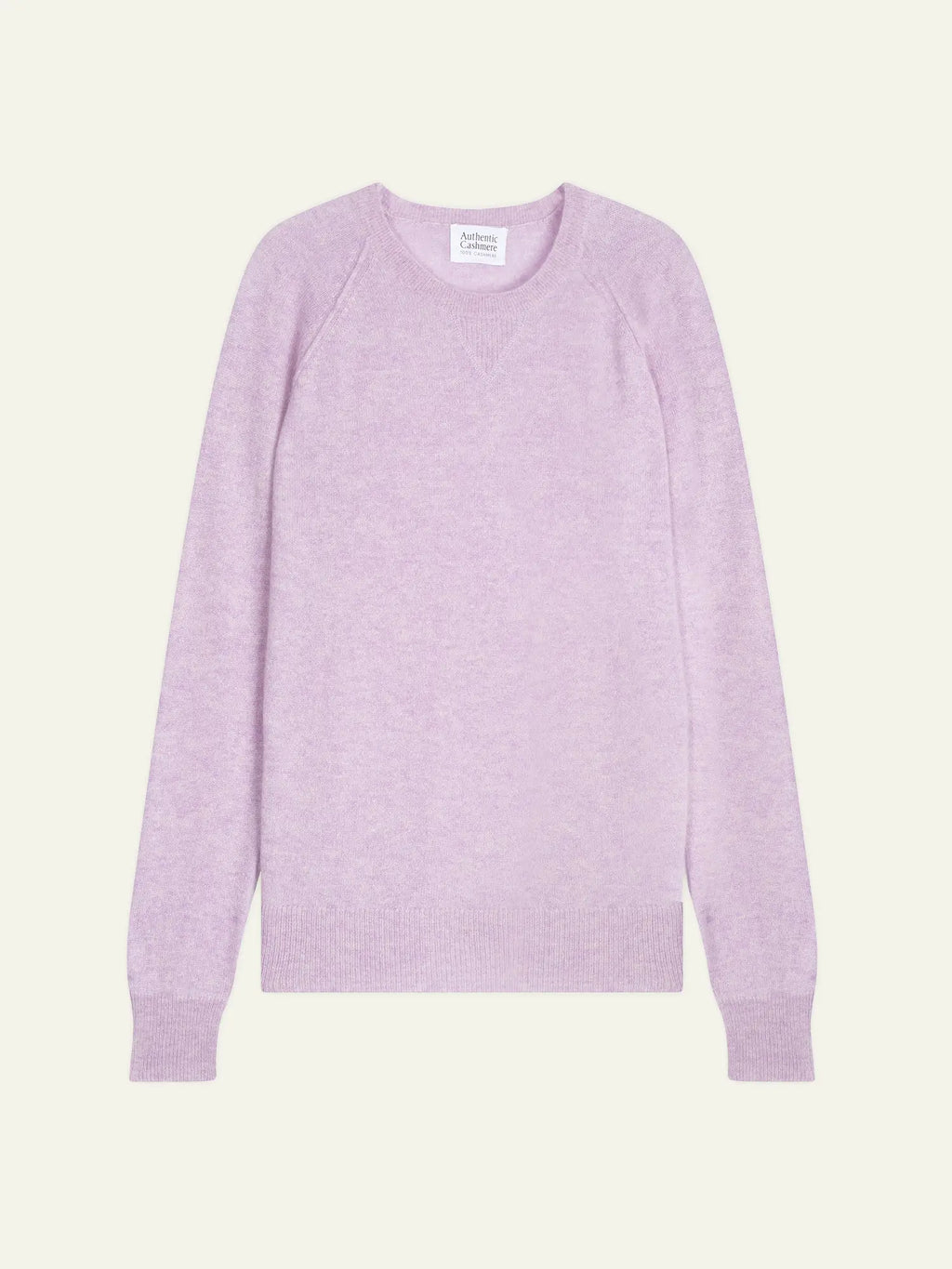 ETRET pull col rond mauve chiné