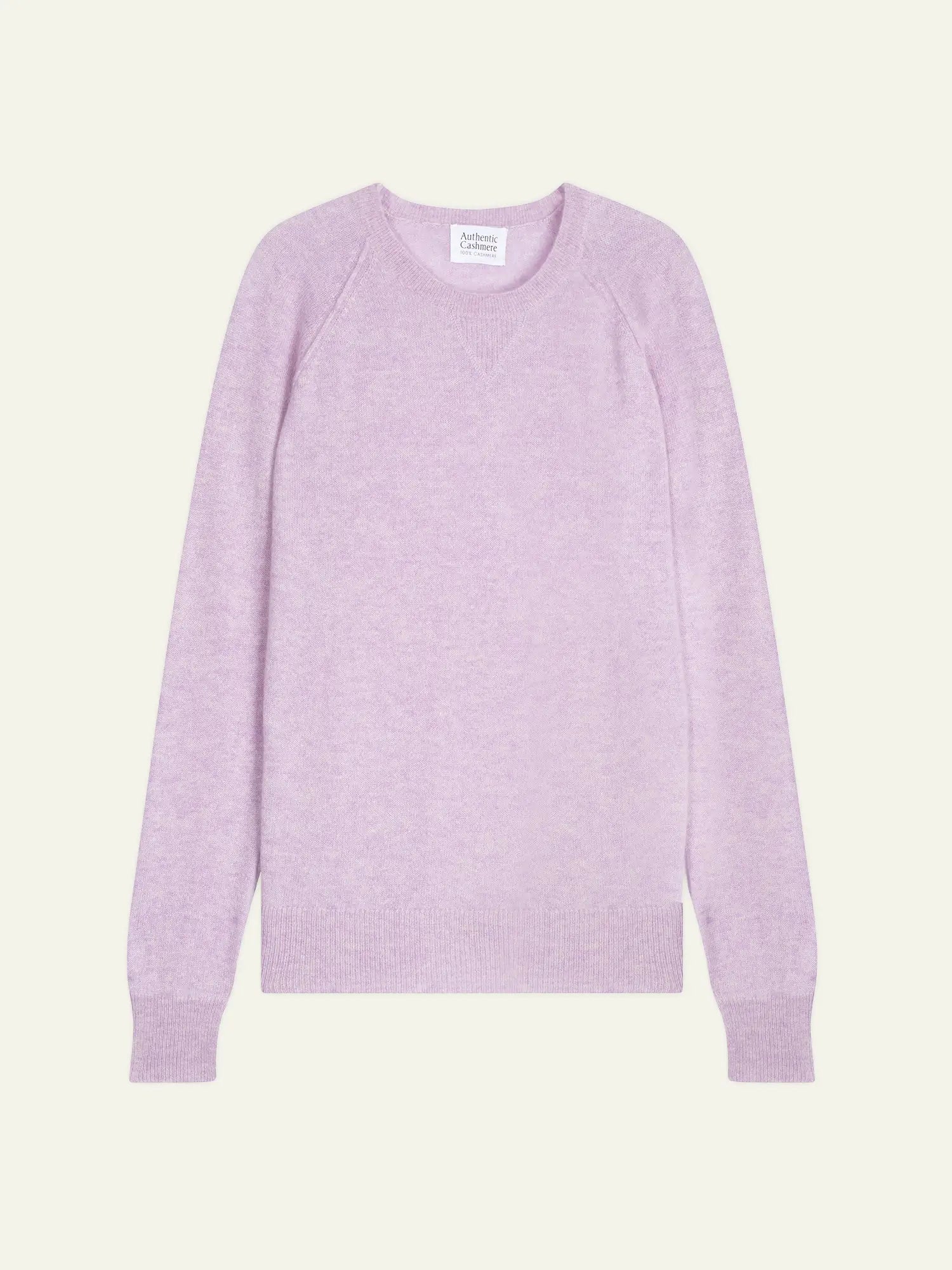 ETRET pull col rond mauve chiné