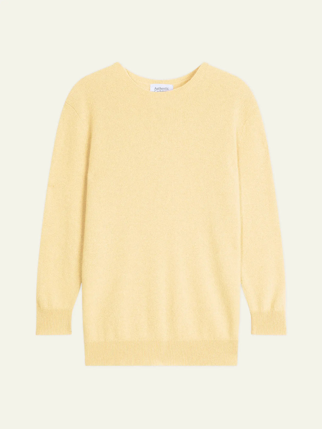 ESTARIS Sweater Crew Neck Buttoned Back Lemonade