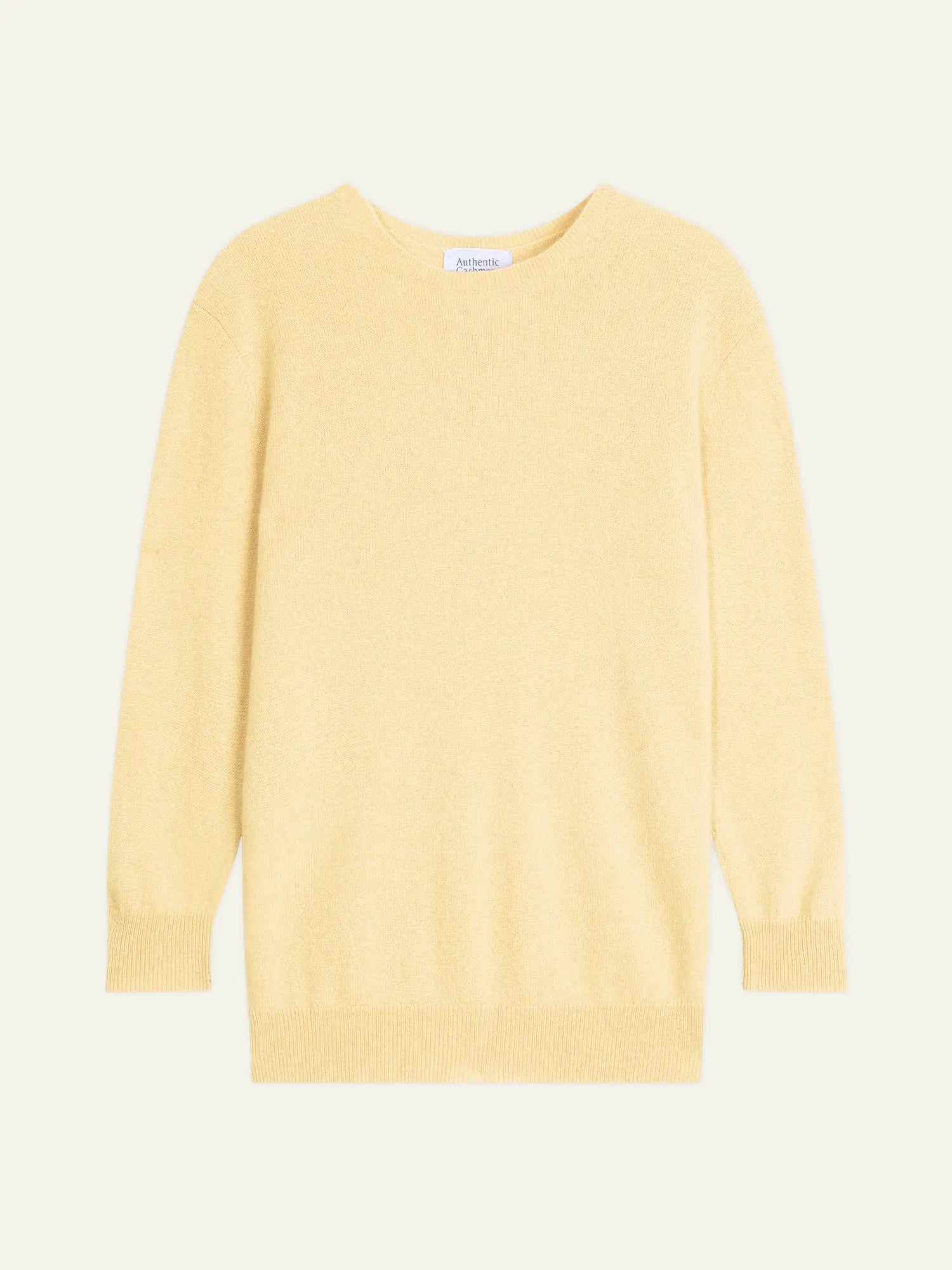 ESTARIS Sweater Crew Neck Buttoned Back Lemonade