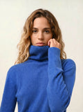 FORNET pull col roulé bleu électrique