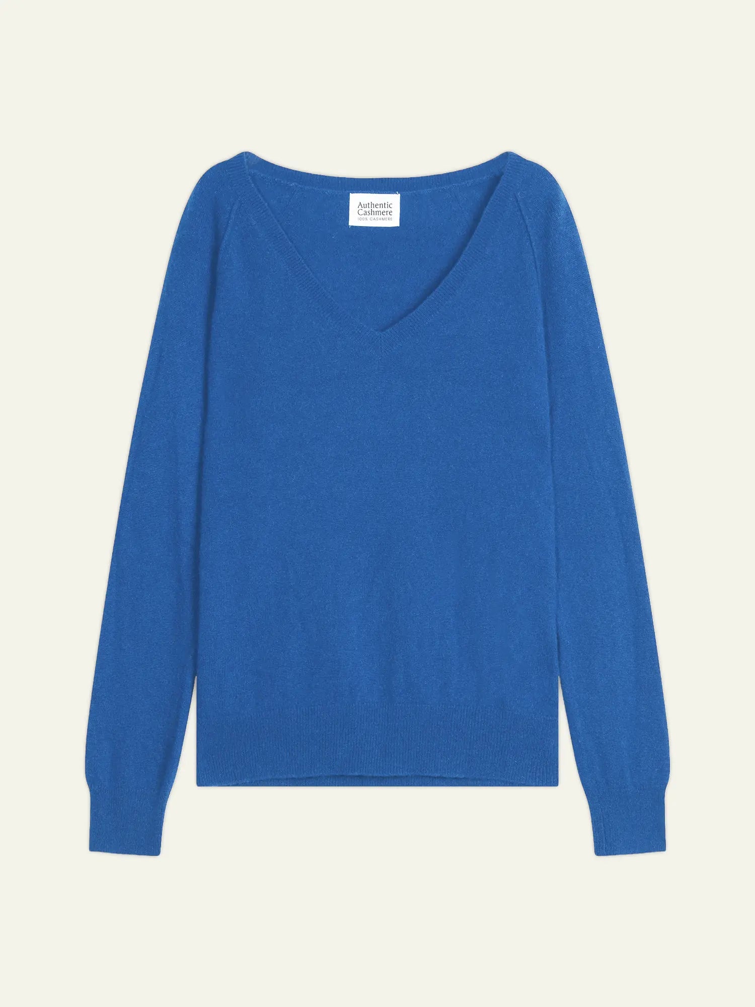 GIUSALET pull col V bleu électrique