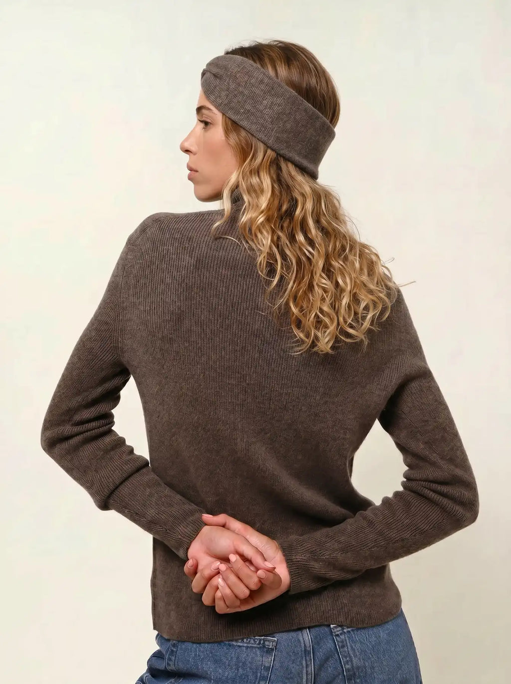 PAT bandeau 4 fils taupe chiné