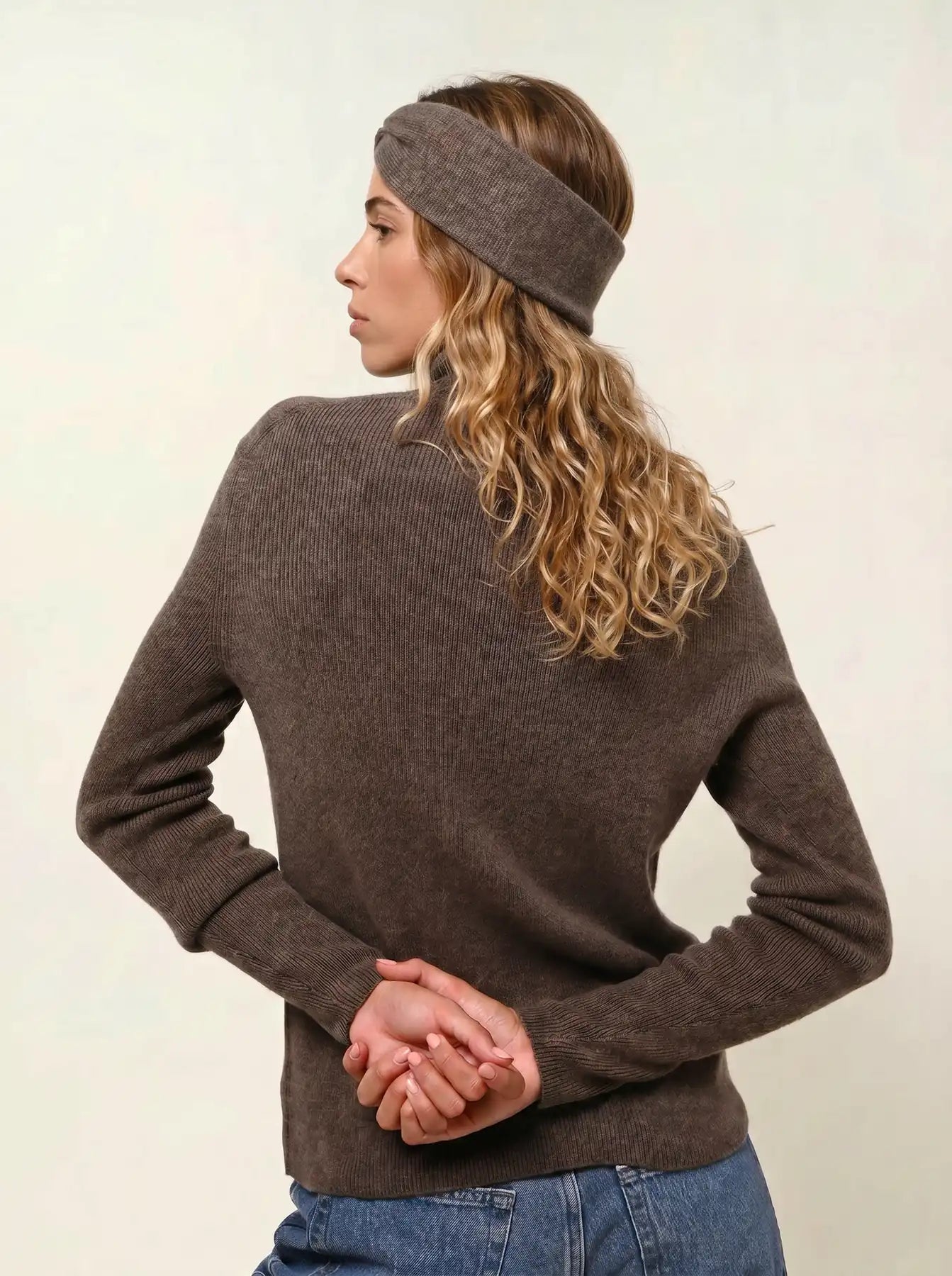 PAT bandeau 4 fils taupe chiné