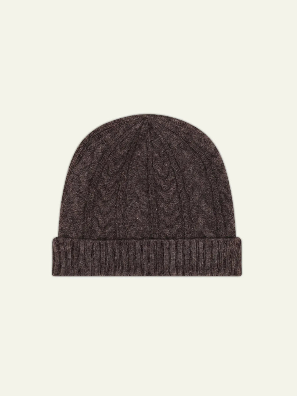 SCOTT bonnet 4 fils taupe chiné
