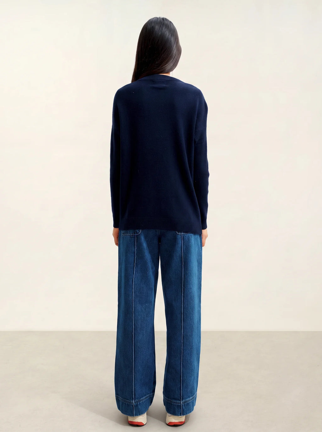 DARIA Sweater Crew Neck Navy
