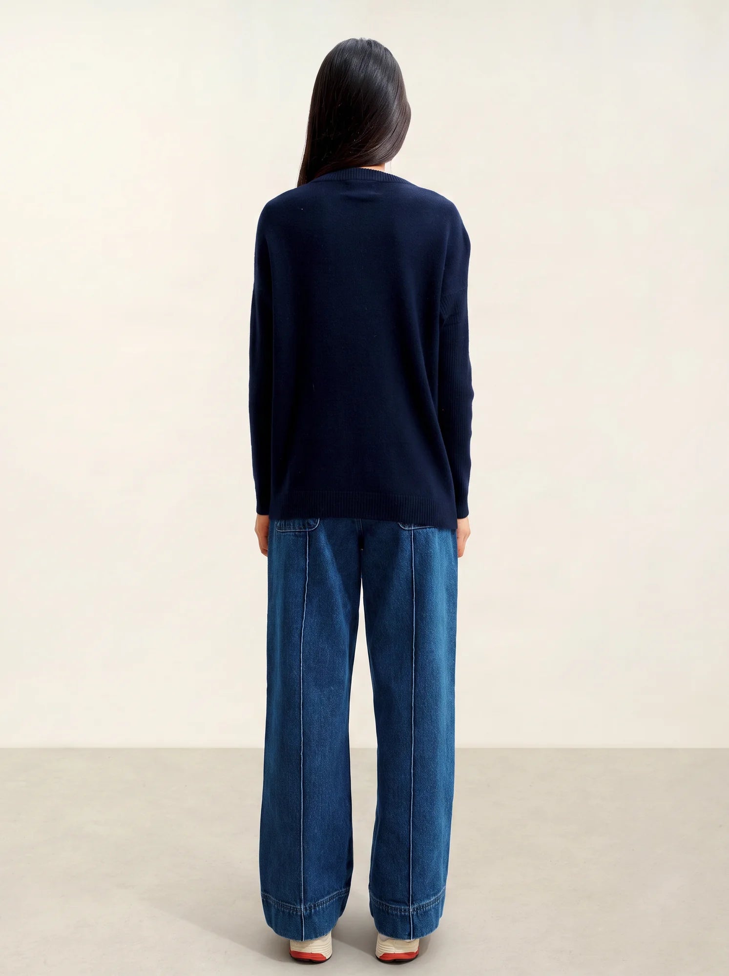 DARIA Sweater Crew Neck Navy