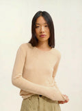 IVY sweater crew neck 4 ply beige
