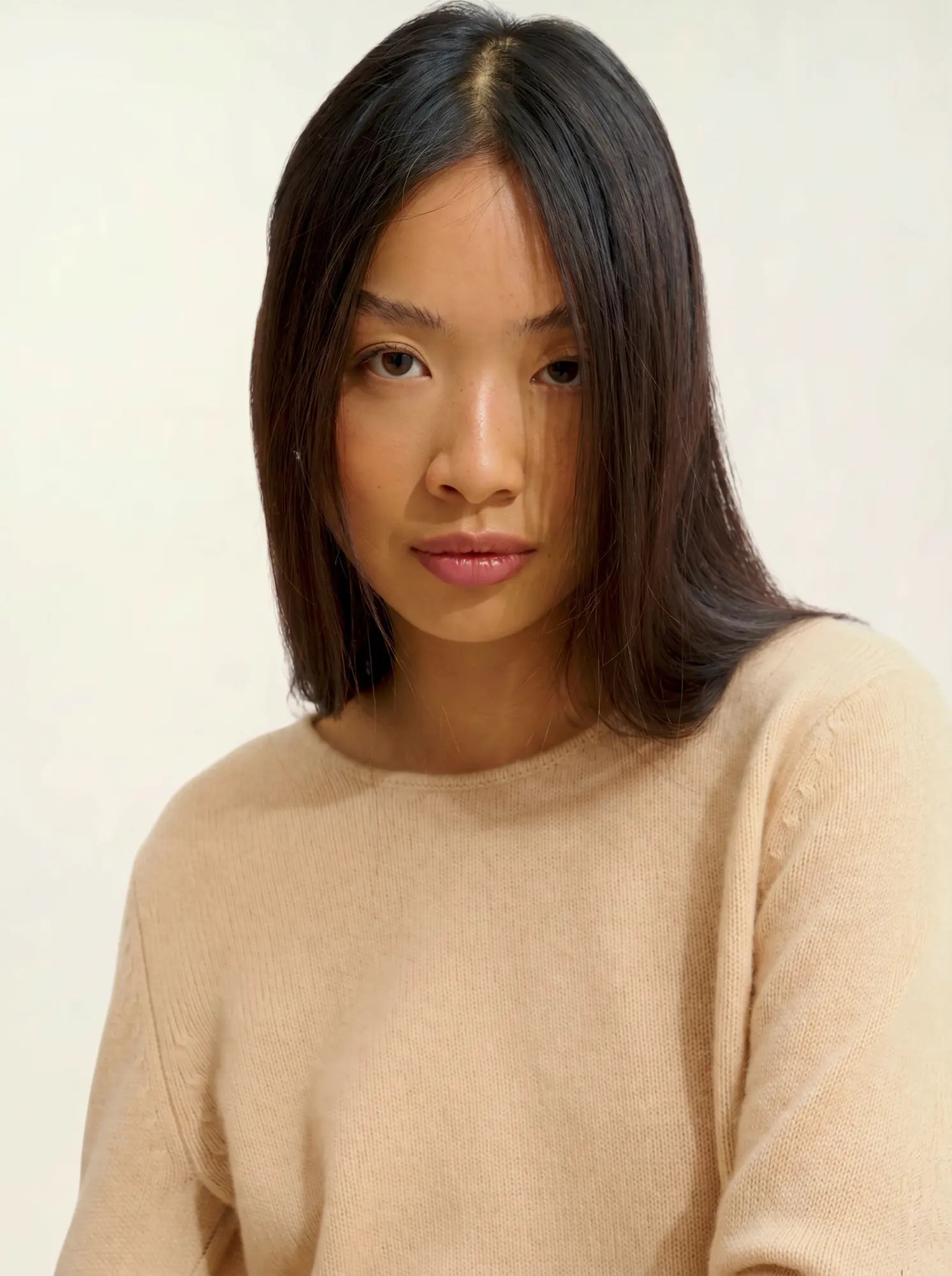 IVY sweater crew neck 4 ply beige