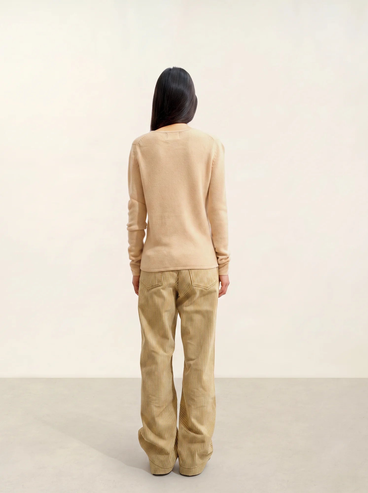 IVY sweater crew neck 4 ply beige