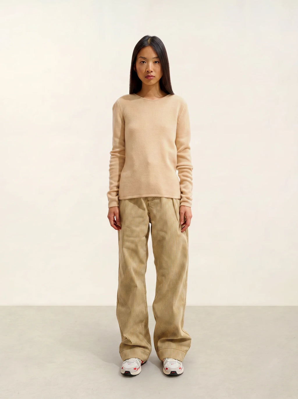 IVY sweater crew neck 4 ply beige