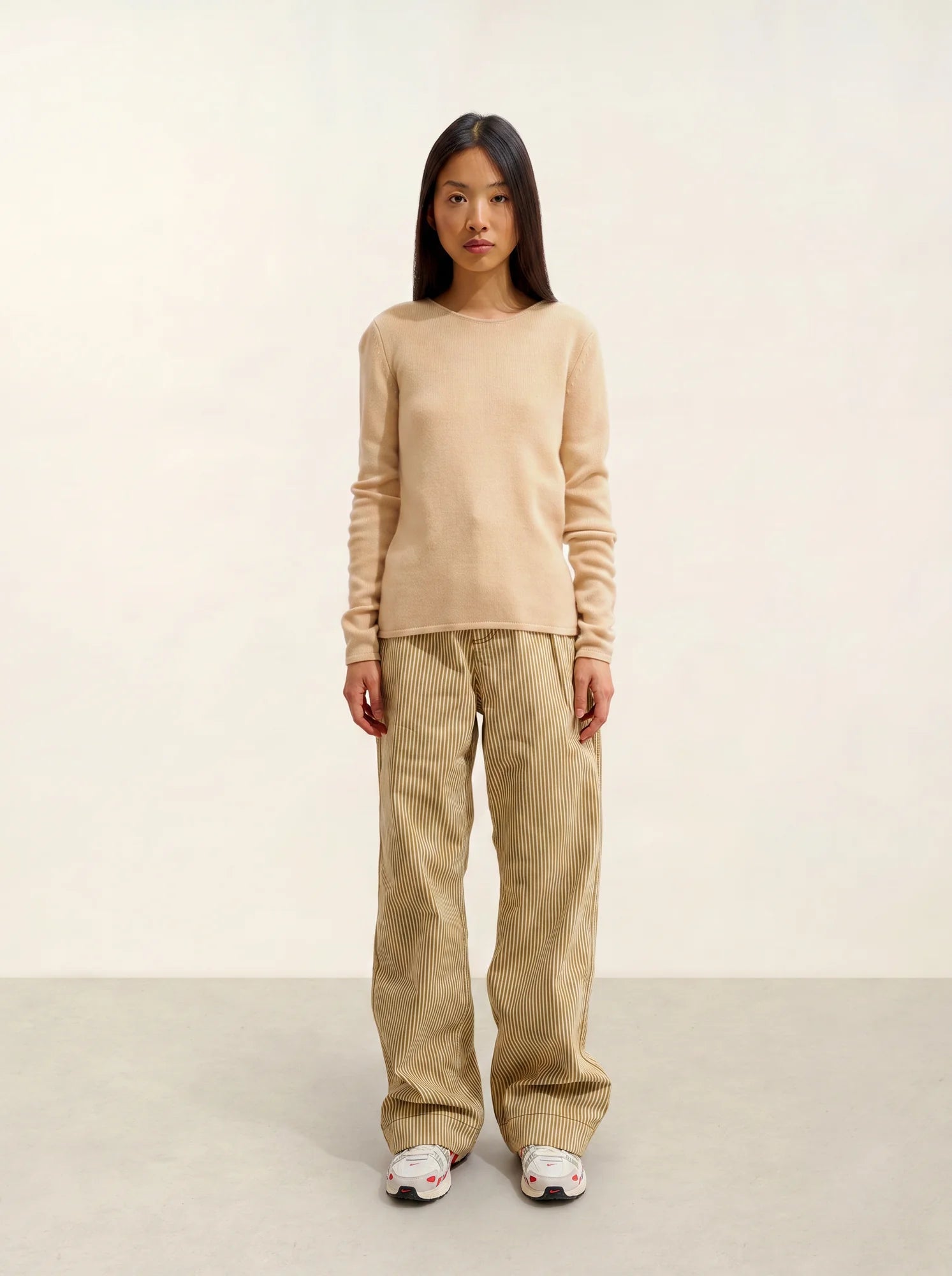 IVY sweater crew neck 4 ply beige