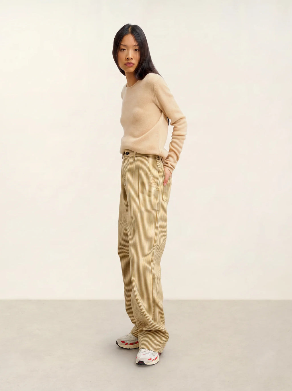 IVY sweater crew neck 4 ply beige