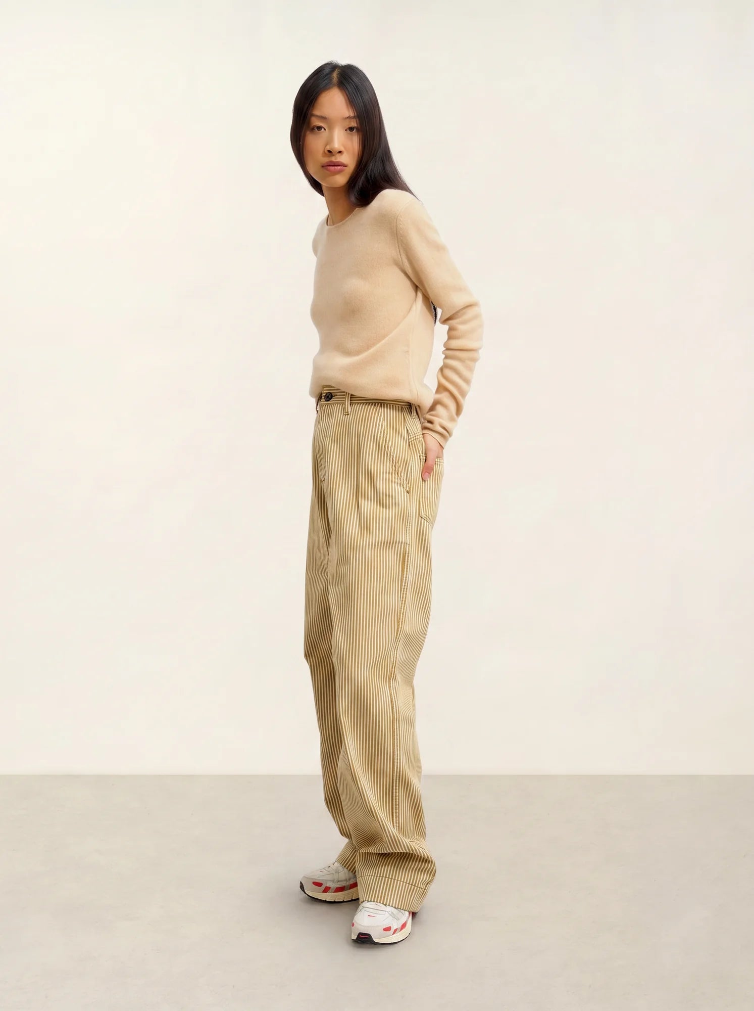IVY sweater crew neck 4 ply beige