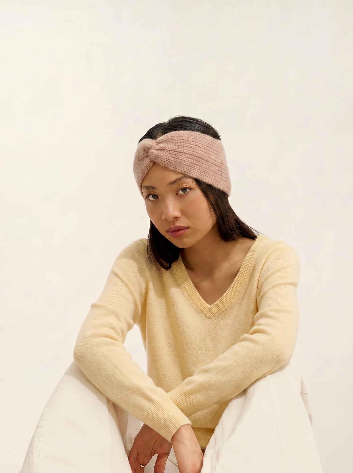 LANFON sweater crew neck lemonade