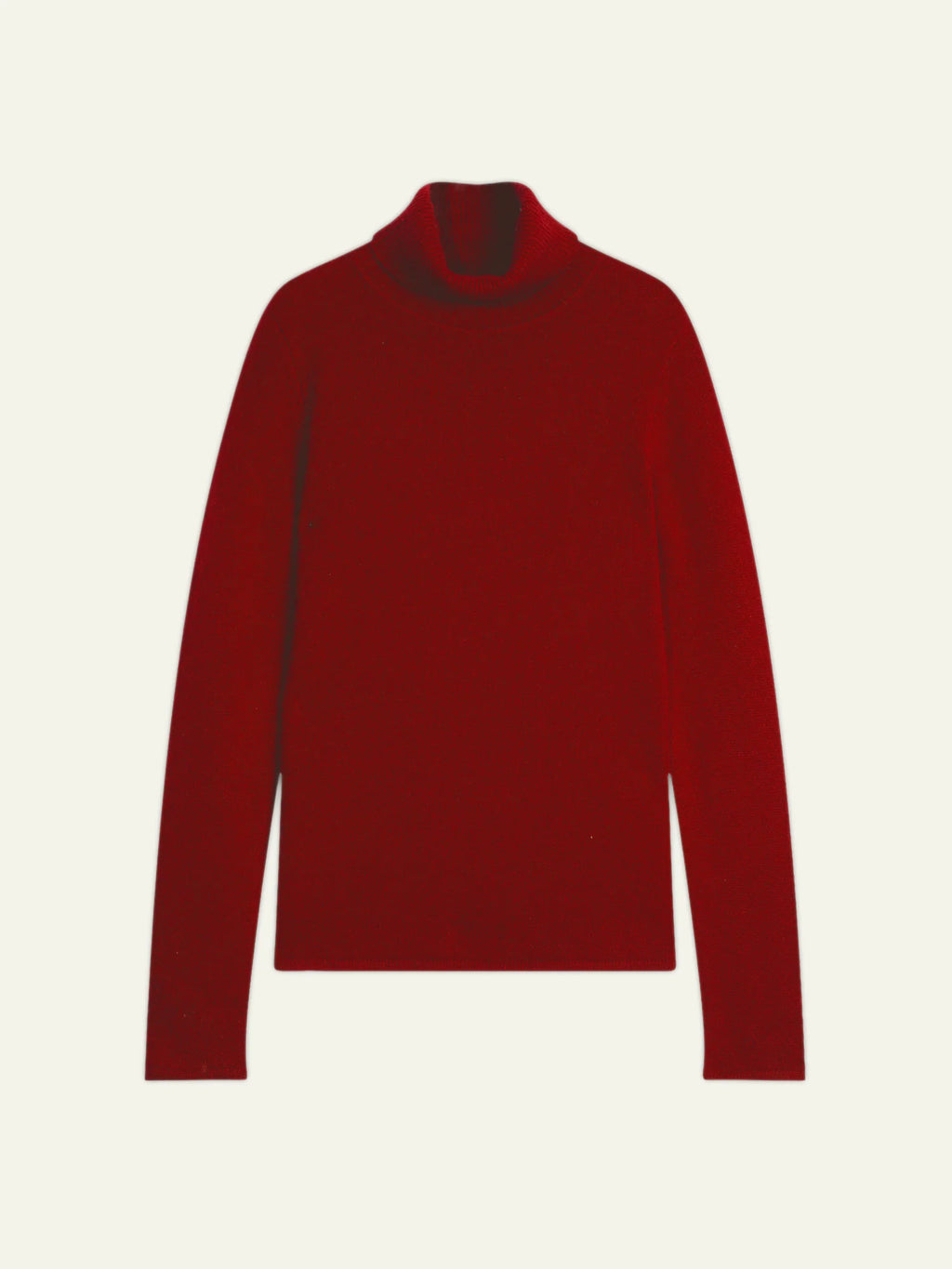 TED pull col roulé 4 fils rubis