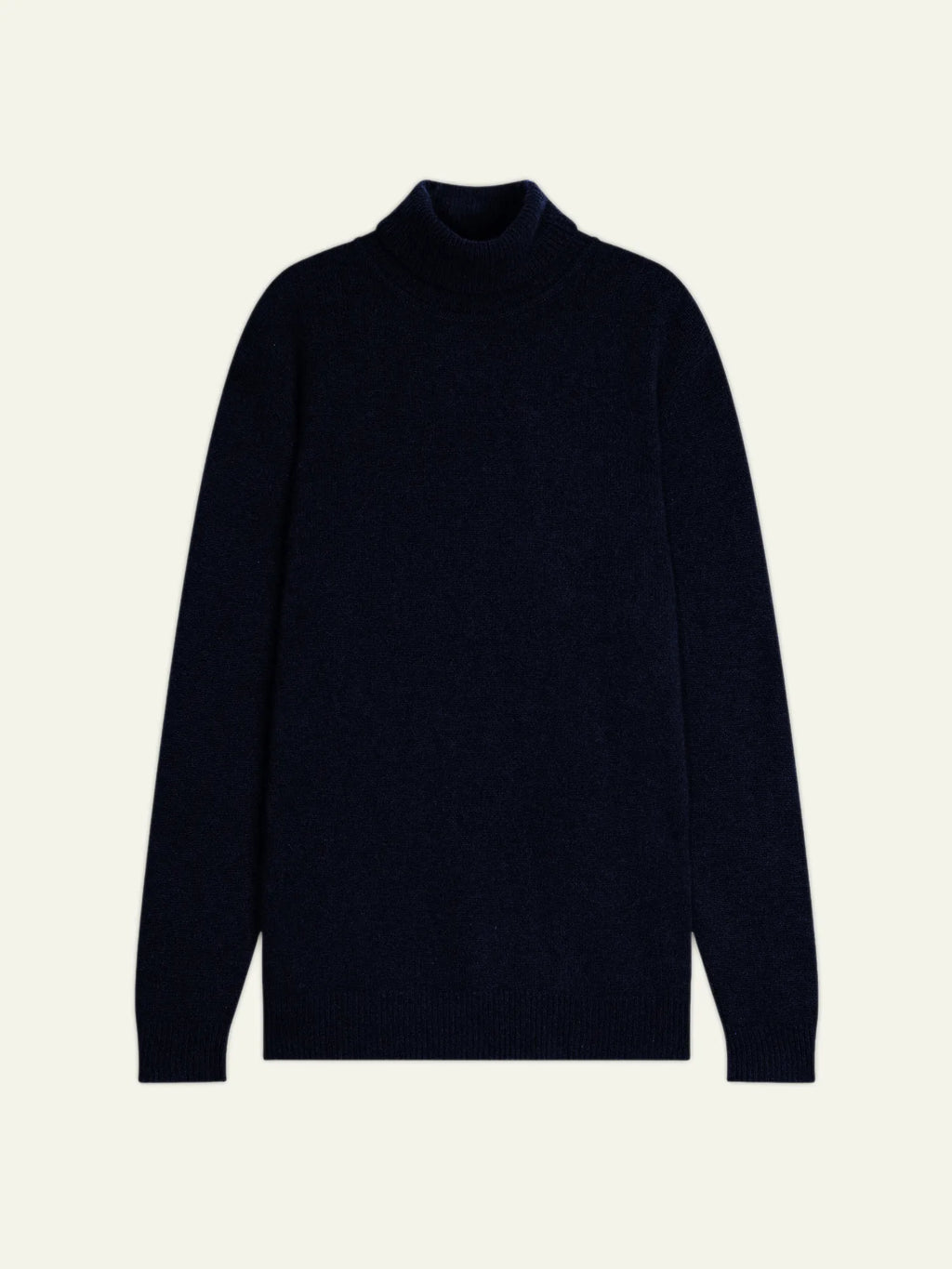 MARTIN pull col roulé 4 fils caviar