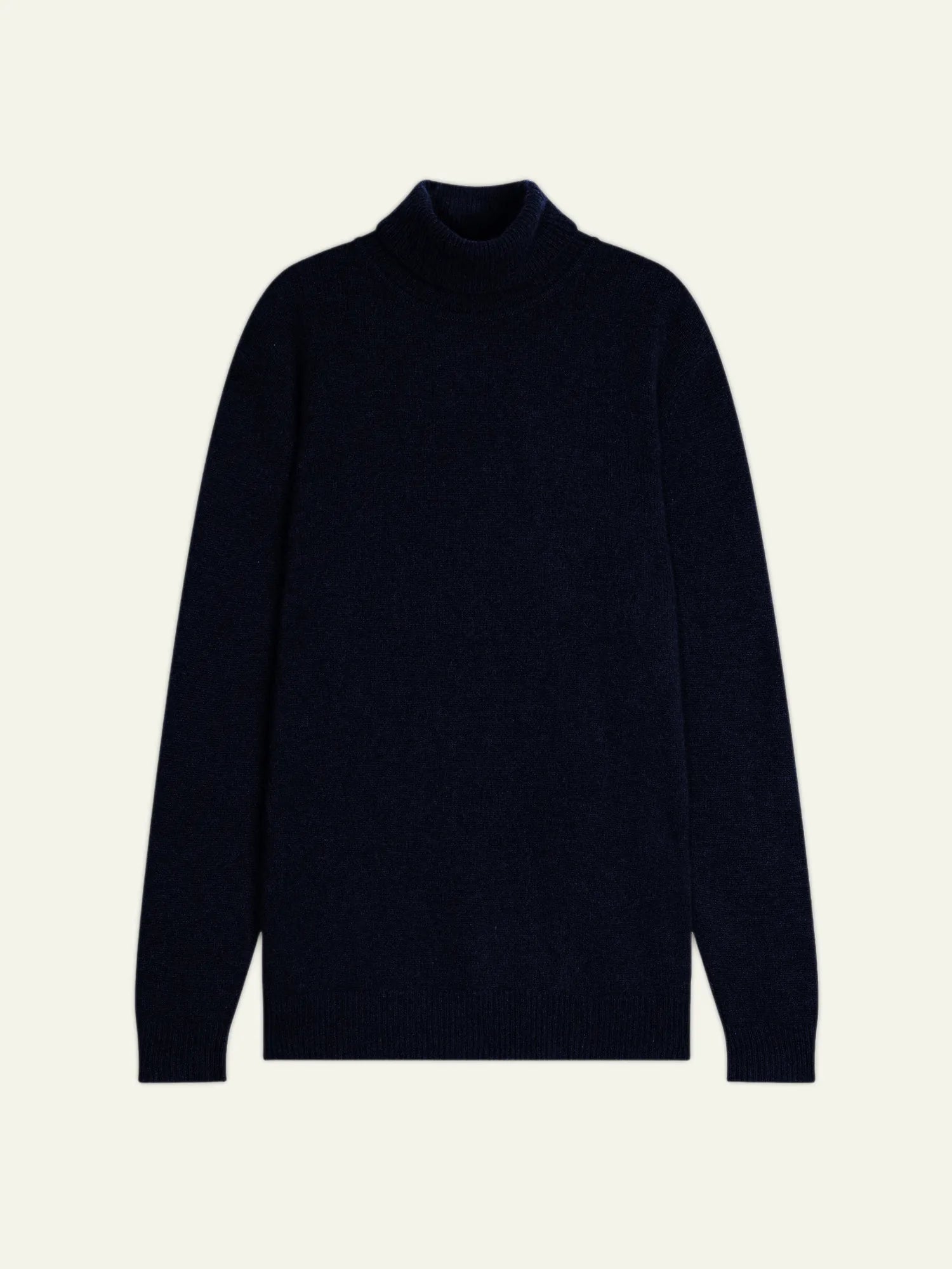 MARTIN pull col roulé 4 fils caviar